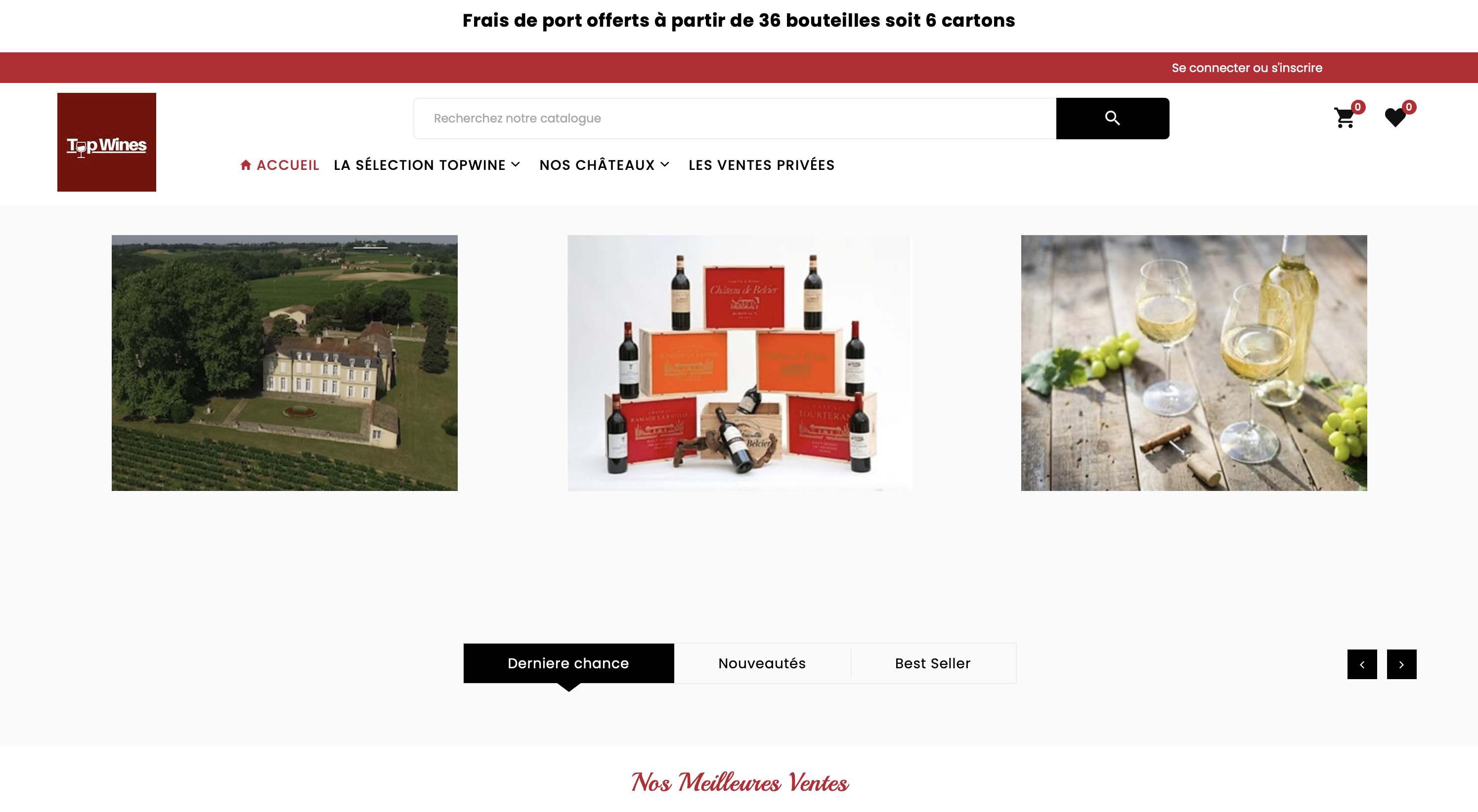 Boutique PrestaShop TopWines - vente de vins en ligne