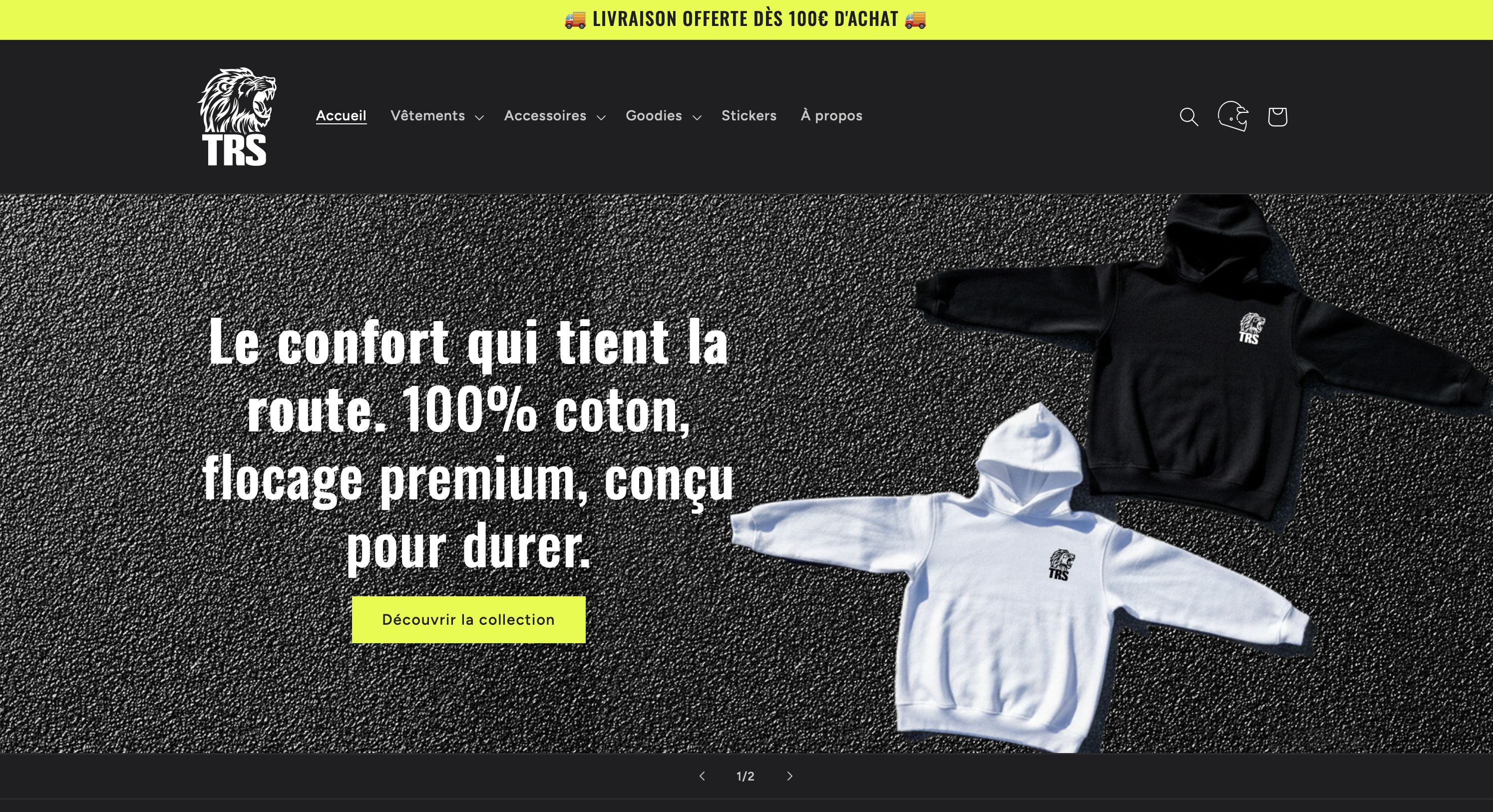 Shop Solice - boutique WooCommerce pour marque de vêtements graffiti